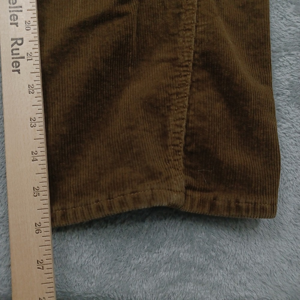 Habitual Pants Womens 10 Brown Corduroy Barrel Leg Preppy Modern - Picture 8 of 9
